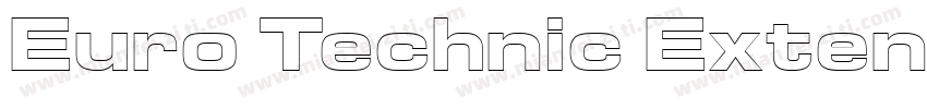 Euro Technic Extended字体转换